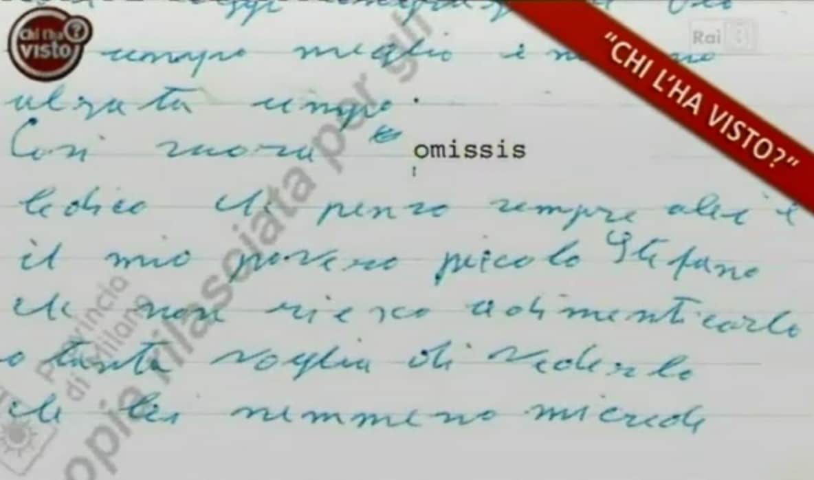 Stefano:"Di mia madre ho solo una lettera"