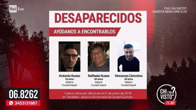 I tre italiani scomparsi in Messico - 21/02/2018